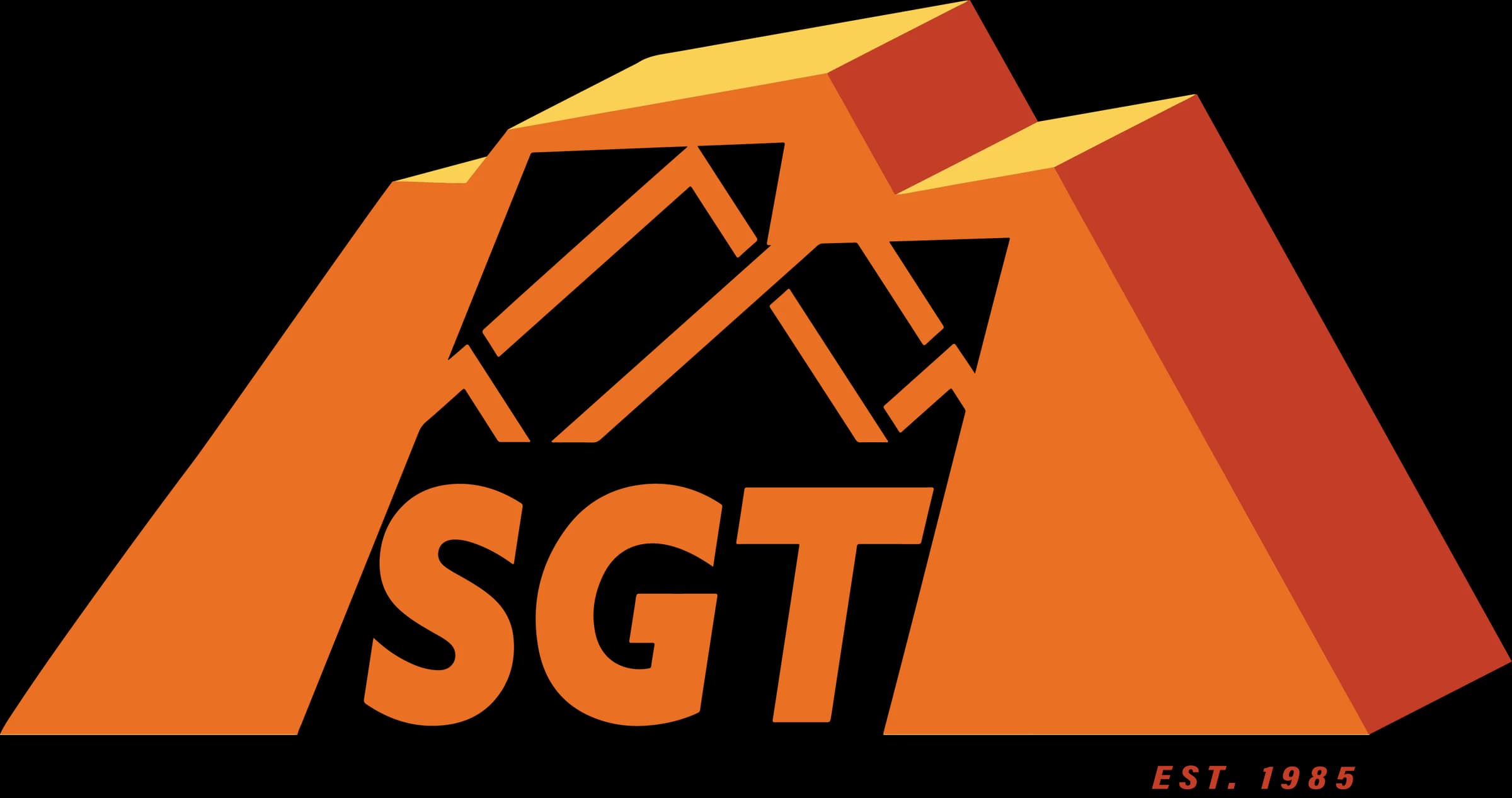 St. George Truss logo exploration with geometric roof forms