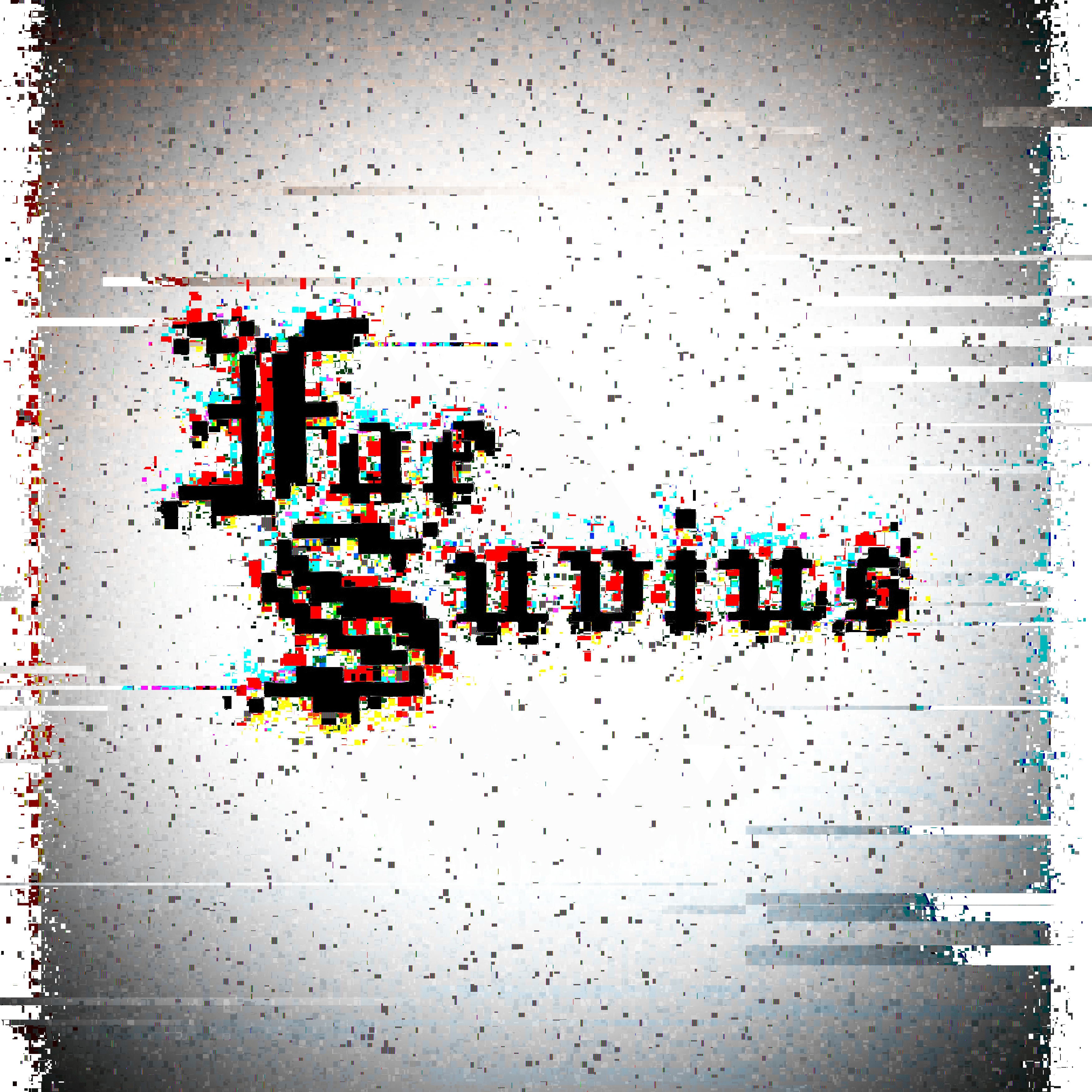Fae Suvius blackletter with static and RGB interference